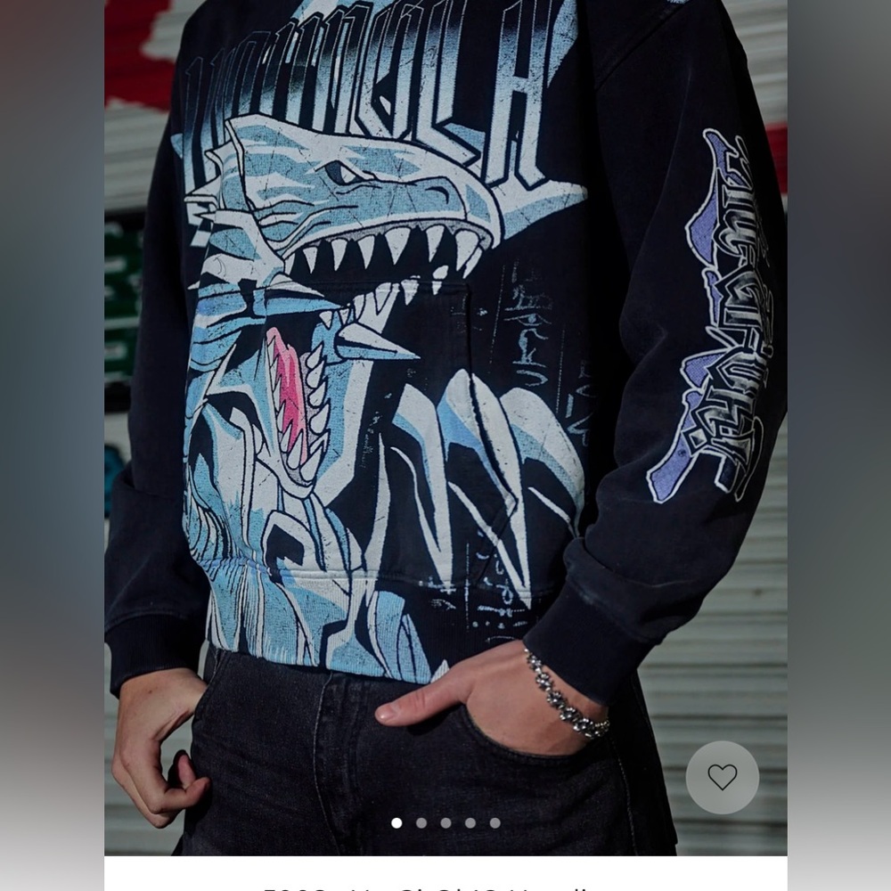 Youngla x Yu-Gi-Oh! Hoodie, Kaiba’s Blue Eyes
Size: Small